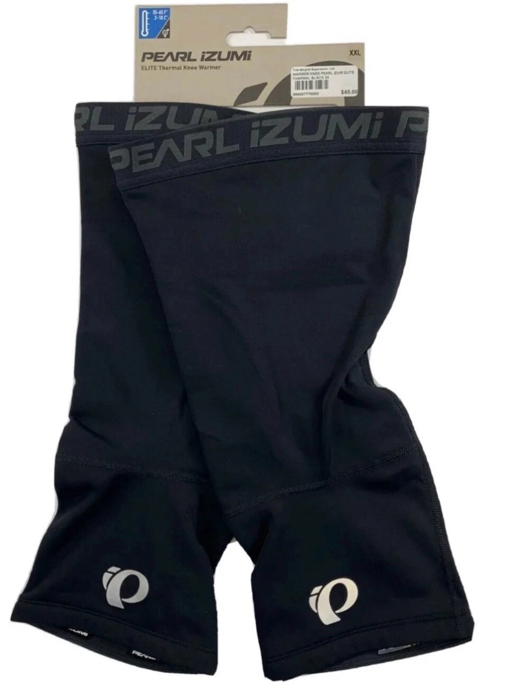 PEARL IZUMI Black Elite Thermal Knee Warmer Unisex /Men /Women Sz XXL NWT PI Dry